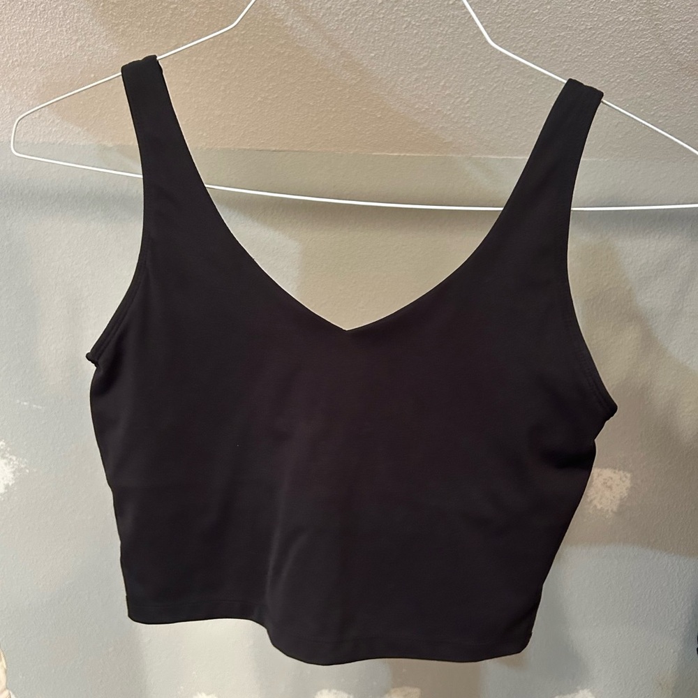 Workout top with built in sports bra